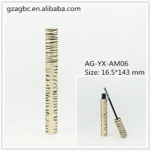 Elegante y vacía aluminio redondo tubo de rimel AG-YX-AM06, empaquetado cosmético de AGPM, colores/insignia de encargo